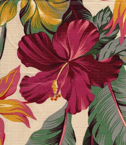 Hibiscus Luau fabric